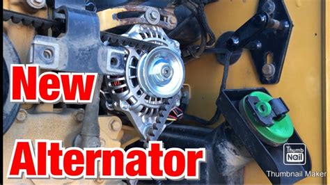 installing an alternator in skid steer|cat 259d alternator rebuild.